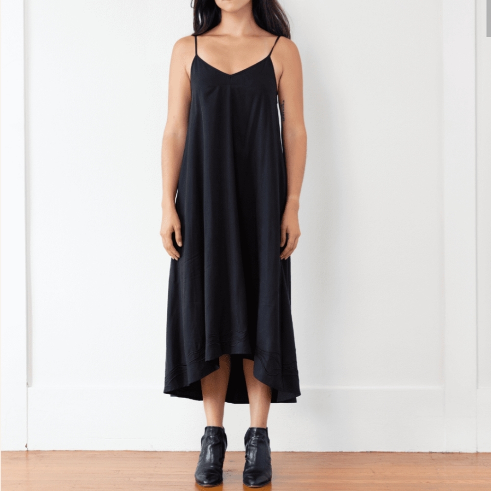Maeve Black Slip Dress Size Large